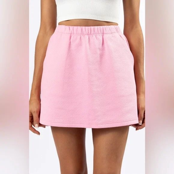 NWT Pink Lily Pink Women's Have It My Way Textured Skort - Picture 2 of 6